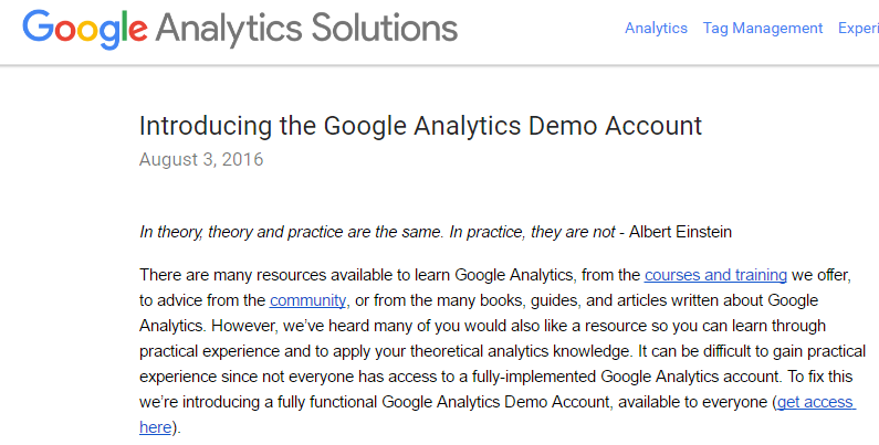 2016-08-04-Analytics Blog_Introducing the Google Analytics Demo Account